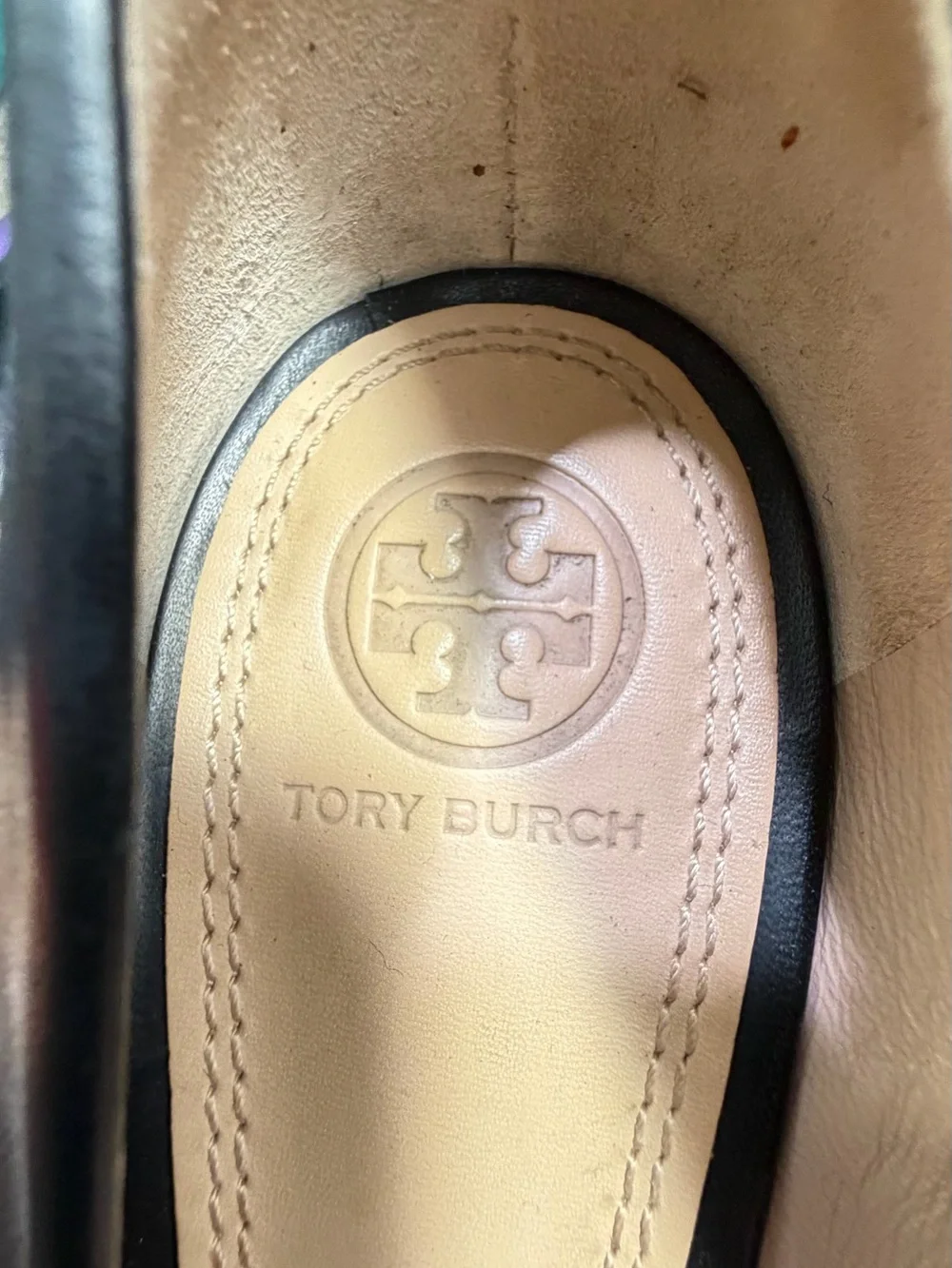 Tory Burch Sally Leather Wedge Pumps Black Double T Women’s 7.5 Tory Burch Shoes